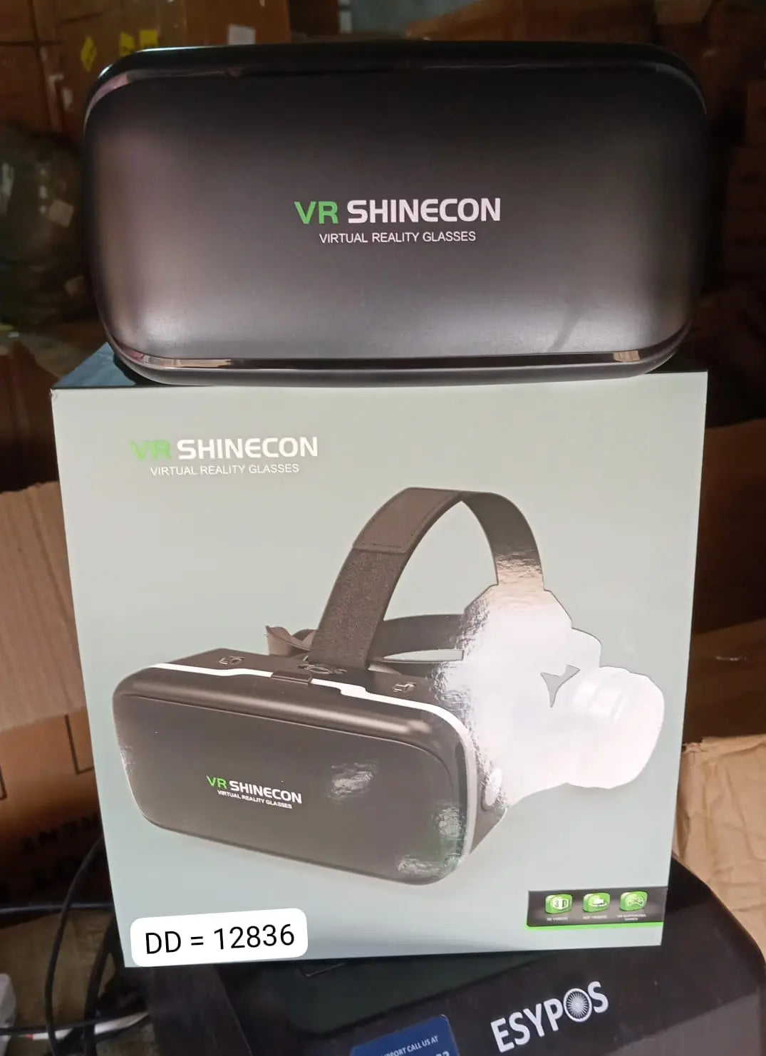 12836 3d Hd Vr Glasses Virtual Reality Goggles Headset For Ios For Android Smartphonevr Goggles-for 3d Vr Movies Video Games With Headphones (1 Pc) Wukusy