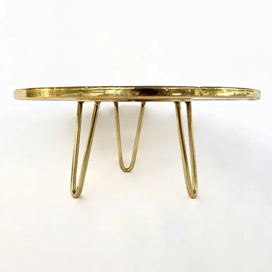 White Crystal Agate Cake Stand/Centrepiece/Display Stand/Tray 10" Round The Tangerine Store