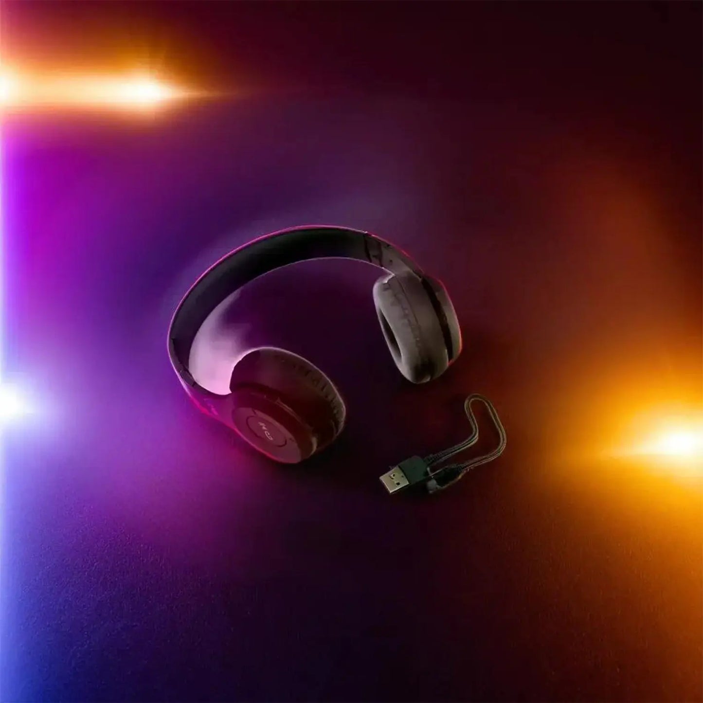 13052 Wireless Headphone Over The Head Bluetooth Headset Foldable Headband Hands-free With Calling Function (1 Pc) Wukusy