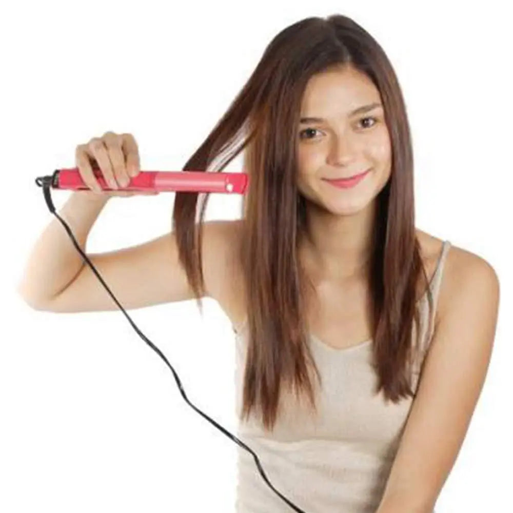 385 2 In 1 Hair Straightener And Curler Machine For Women  Curl  Straight Hair Iron Wukusy