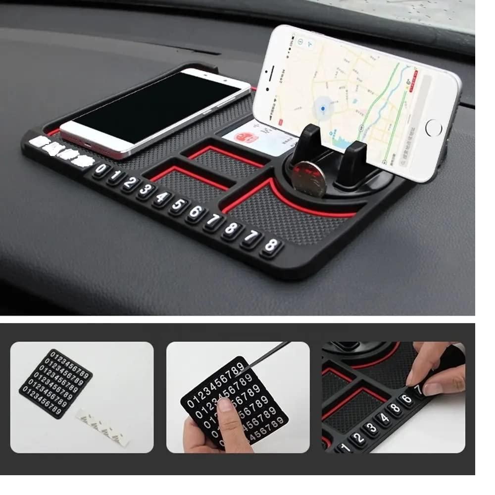 HSR Car Accessories Multifunction Phone GPS Holder Anti-Slip Silicone Pad and Car Mobile Holders for Car Dashboard 19z41t-h6