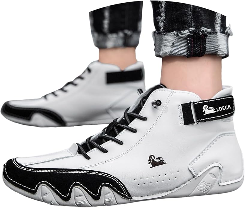 Men’s Premium White High-Top Sneakers 19z41t-h6