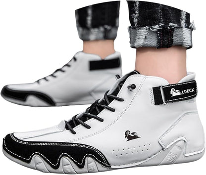 Men’s Premium White High-Top Sneakers 19z41t-h6