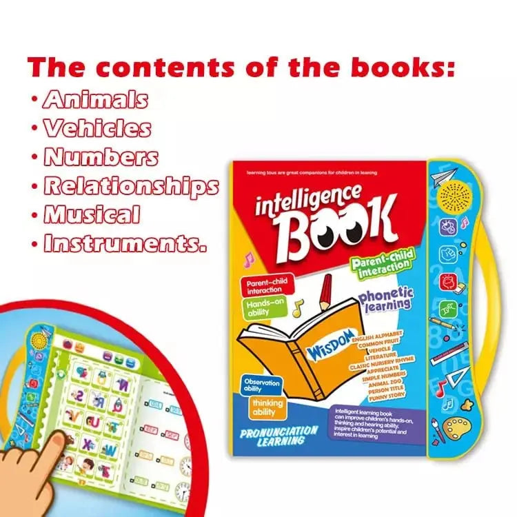 SAMVARDHAN Interactive Children Book -Musical English Educational Toy Phonetic Learning Book for 3 + Year Kids, Boys, Toddlers (Multi-color) Daily Hub