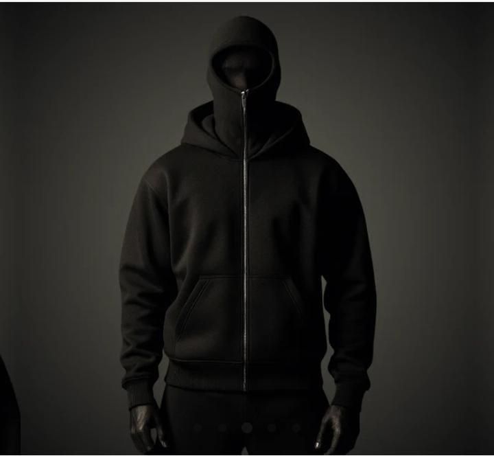 Men's Full Sleeves Zipper Hoodie with Mask 19z41t-h6