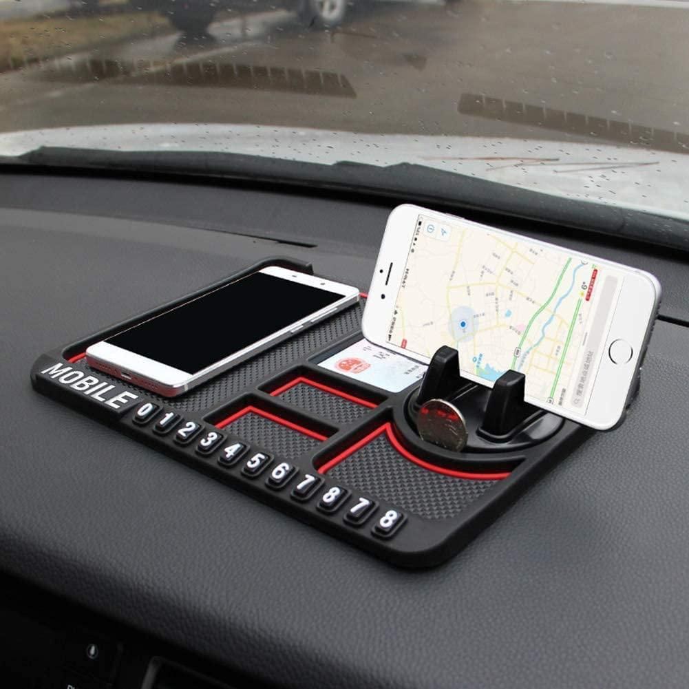 HSR Car Accessories Multifunction Phone GPS Holder Anti-Slip Silicone Pad and Car Mobile Holders for Car Dashboard 19z41t-h6