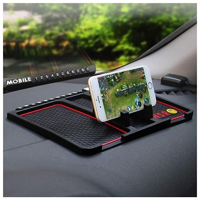 HSR Car Accessories Multifunction Phone GPS Holder Anti-Slip Silicone Pad and Car Mobile Holders for Car Dashboard 19z41t-h6