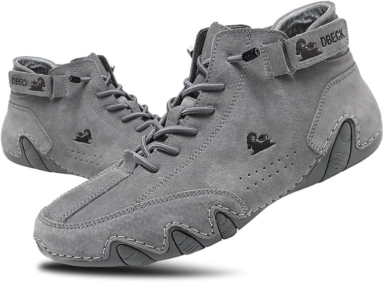 Men’s Premium Grey High-Top Casual Sneakers – Dbeck Edition 19z41t-h6