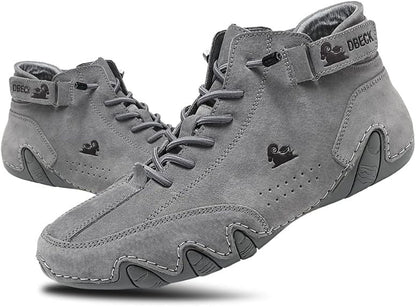 Men’s Premium Grey High-Top Casual Sneakers – Dbeck Edition 19z41t-h6