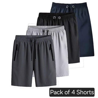 Combo of 4 Men's Stretchable Cotton Shorts 19z41t-h6