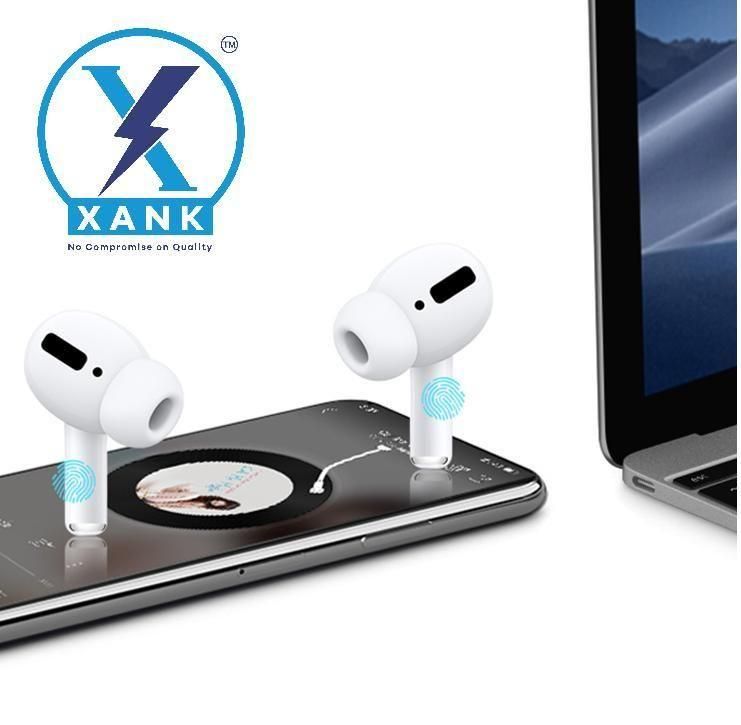XANK Air-pods Pro with Wireless Charging Case with Sensor Enabled Bluetooth Headset (White, True Wireless) 19z41t-h6