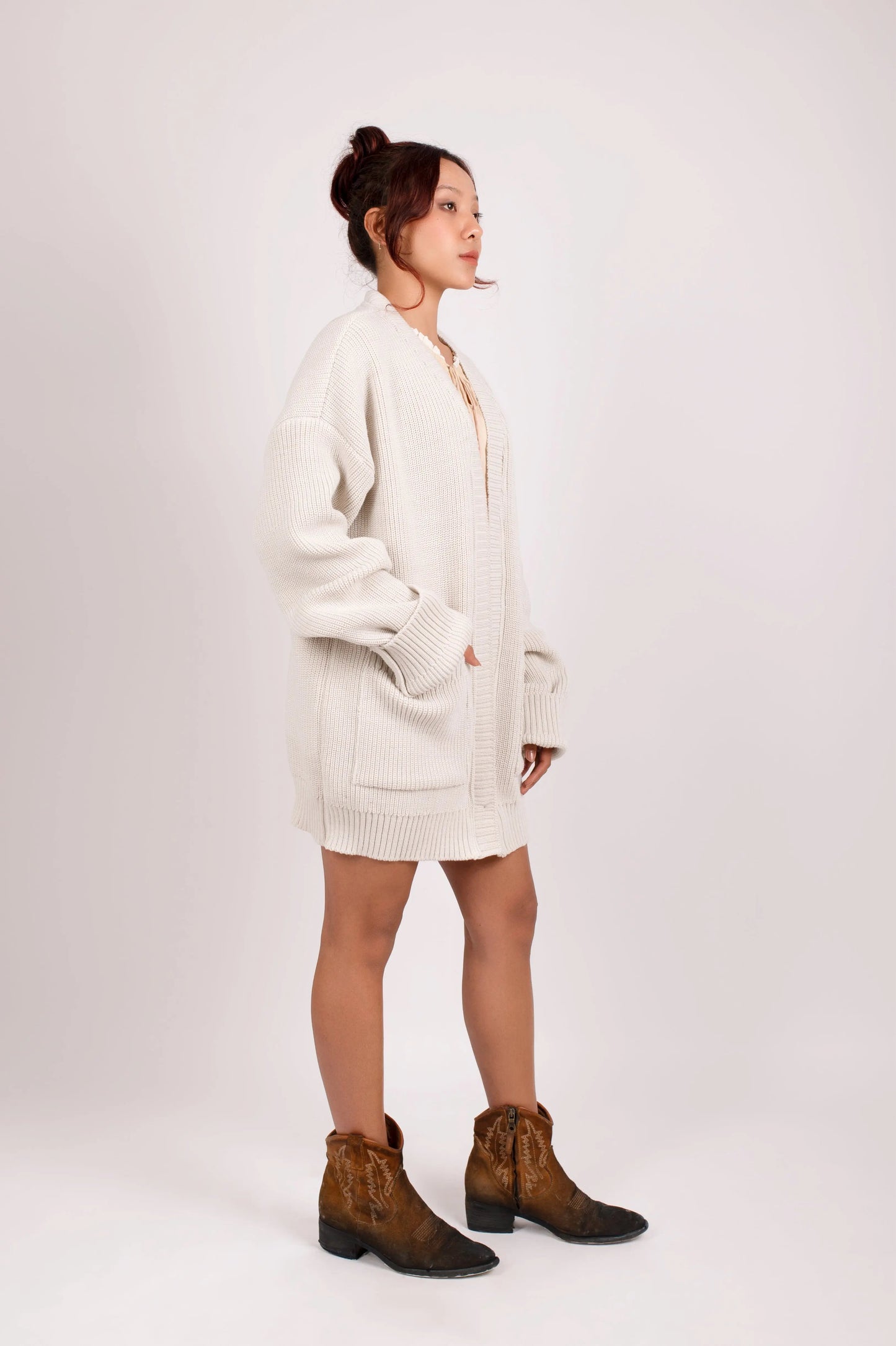Oversized Knee-Length Sweater – Dhirah Collection DHIRAH
