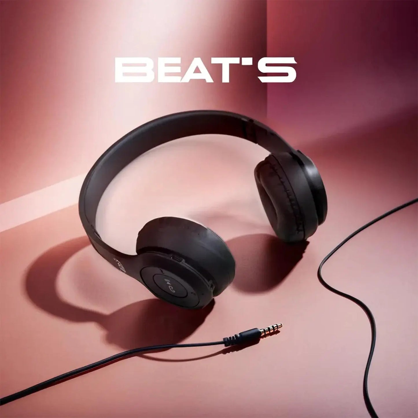 13052 Wireless Headphone Over The Head Bluetooth Headset Foldable Headband Hands-free With Calling Function (1 Pc) Wukusy