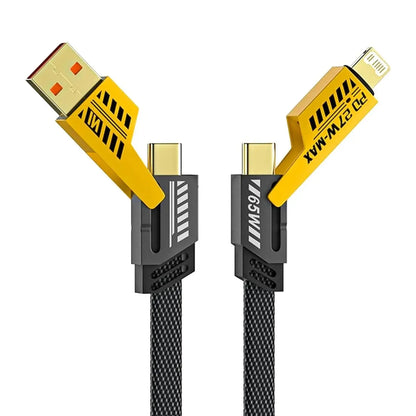 4 In 1 Fast Charging Cable (1 Pc  Loose) Wukusy