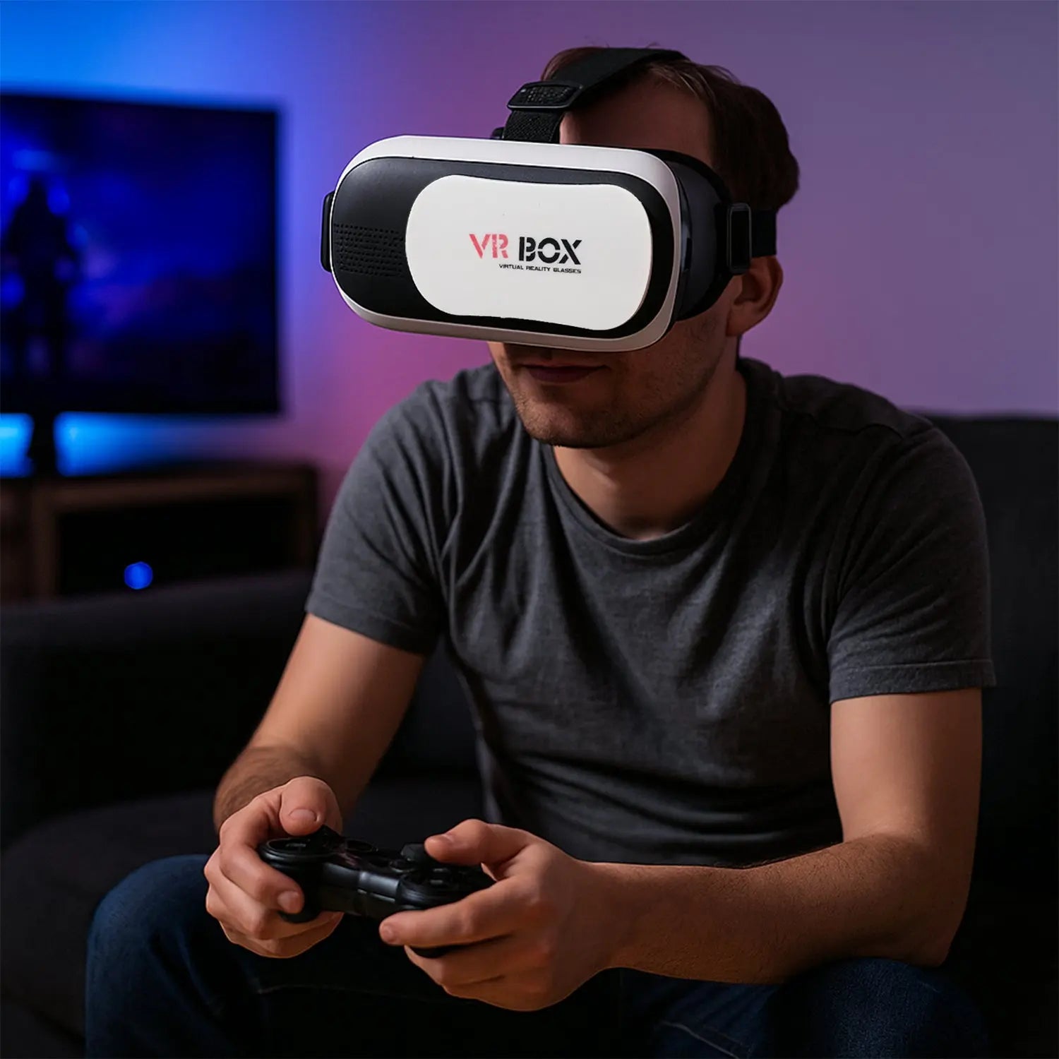 Vr Box Virtual Reality 3d Glasses Headset (1 Pc) Wukusy