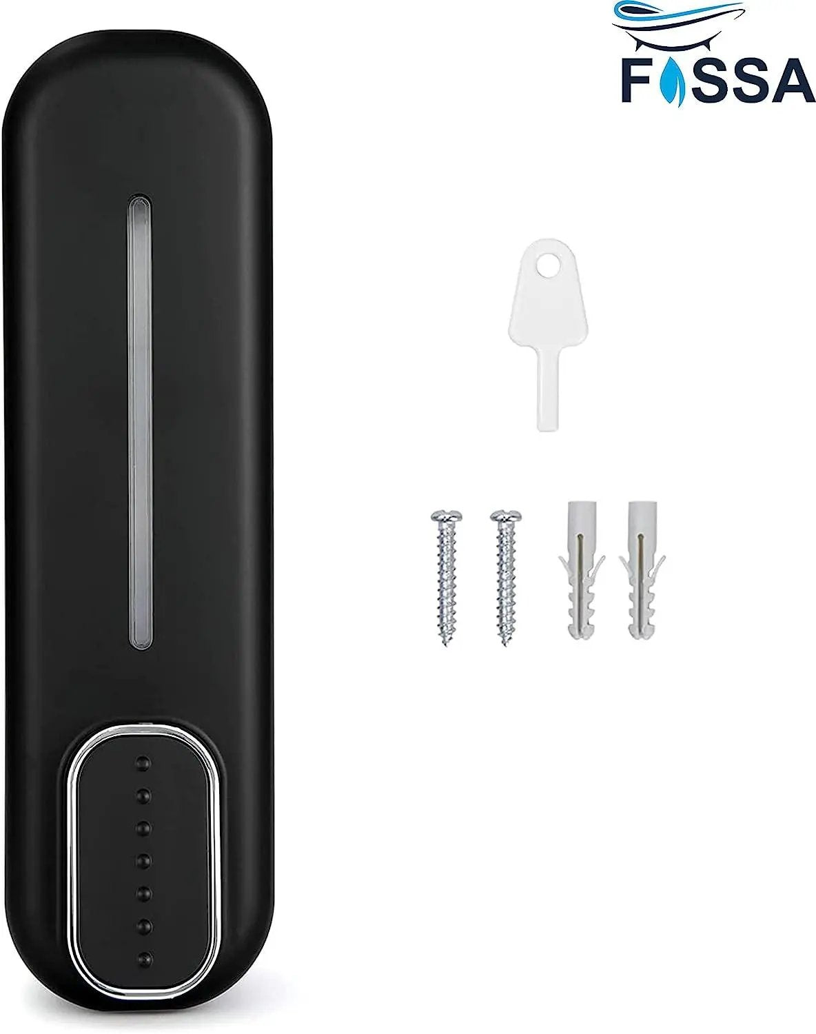 Fossa Wall-Mount Soap Dispenser 350ml – Manual Dispenser for Soap, Shampoo, Hand Cleanser, Shower Gel – Durable Bathroom Accessory SD-002 Fossa Home